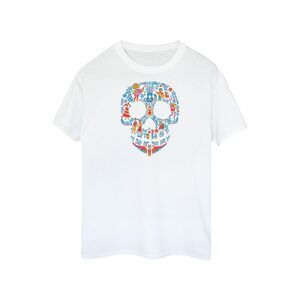 Coco Mens Skull Cotton T-Shirt / White